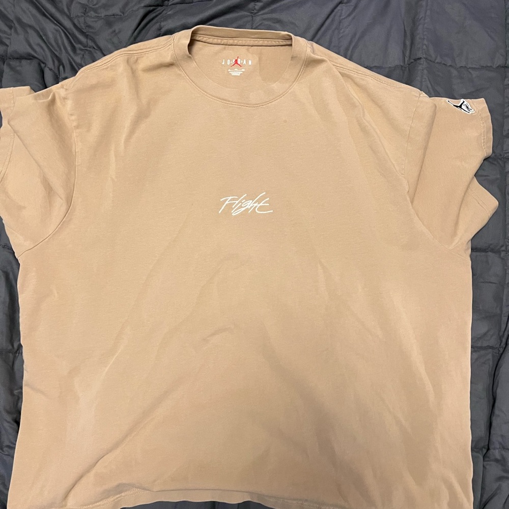 Jordan Brand tan “Flight” t shirt